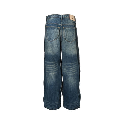 Louis Vuitton 25Fw wavy line washed jeans