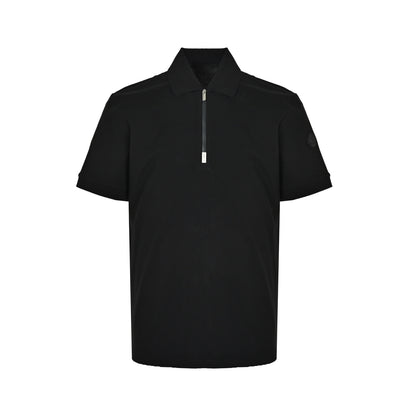 Moncler/Mask Black Label Half-Zip Polo Short Sleeve