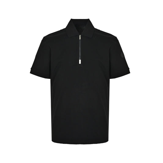Moncler/Mask Black Label Half-Zip Polo Short Sleeve
