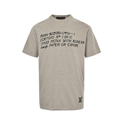 Louis Vuitton hooked letter jacquard knitted short sleeves