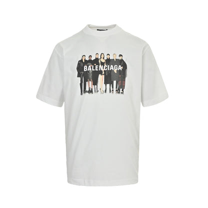 Balenciaga all-star portrait print short-sleeve