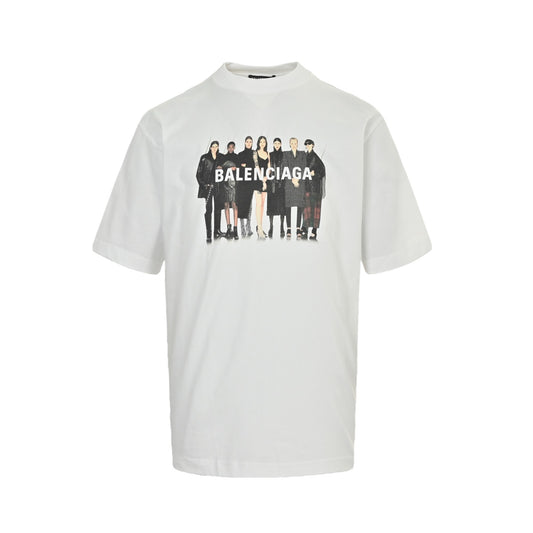 Balenciaga all-star portrait print short-sleeve