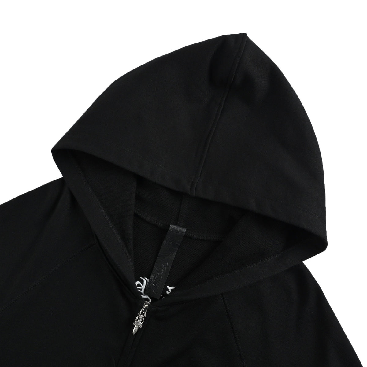 Chrome Hearts/Chrome Heart hooded sweatshirt with cross embroidery on the back