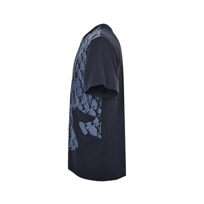 Louis Vuitton Presbyopia Map Graffiti Blue Short Sleeve