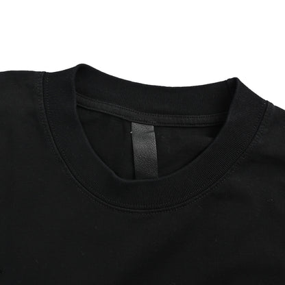 Chrome Hearts Heavy Duty Frayed Appliqué Embroidered Leather Label Hardware Short Sleeves