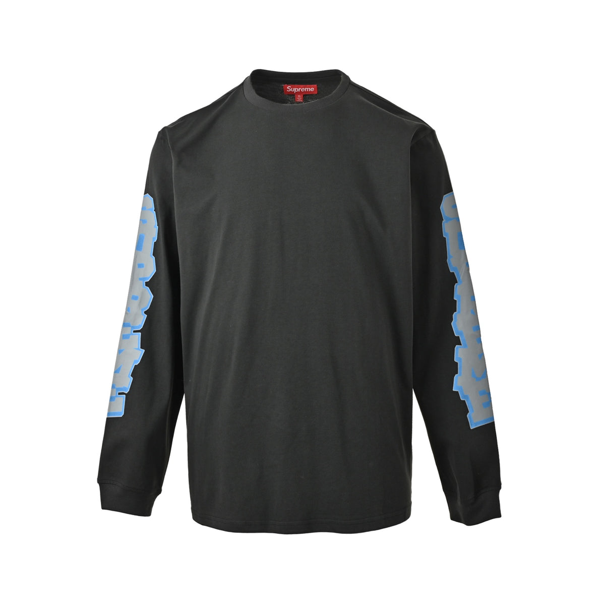 Supreme SS26 long-sleeved T-shirt with colorful printed letters on both arms