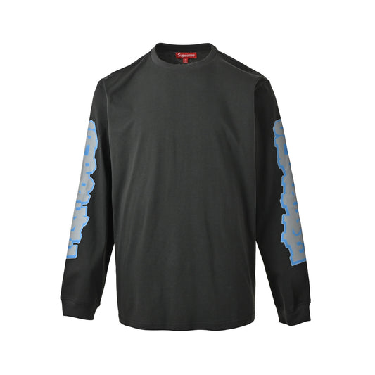 Supreme SS26 long-sleeved T-shirt with colorful printed letters on both arms