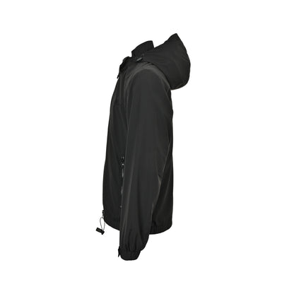 Burberry hooded thin coat with horse embroidery on the chest