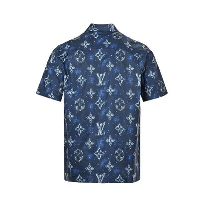 Louis Vuitton 25ss old flower all-over print rendering suit short-sleeved shirt