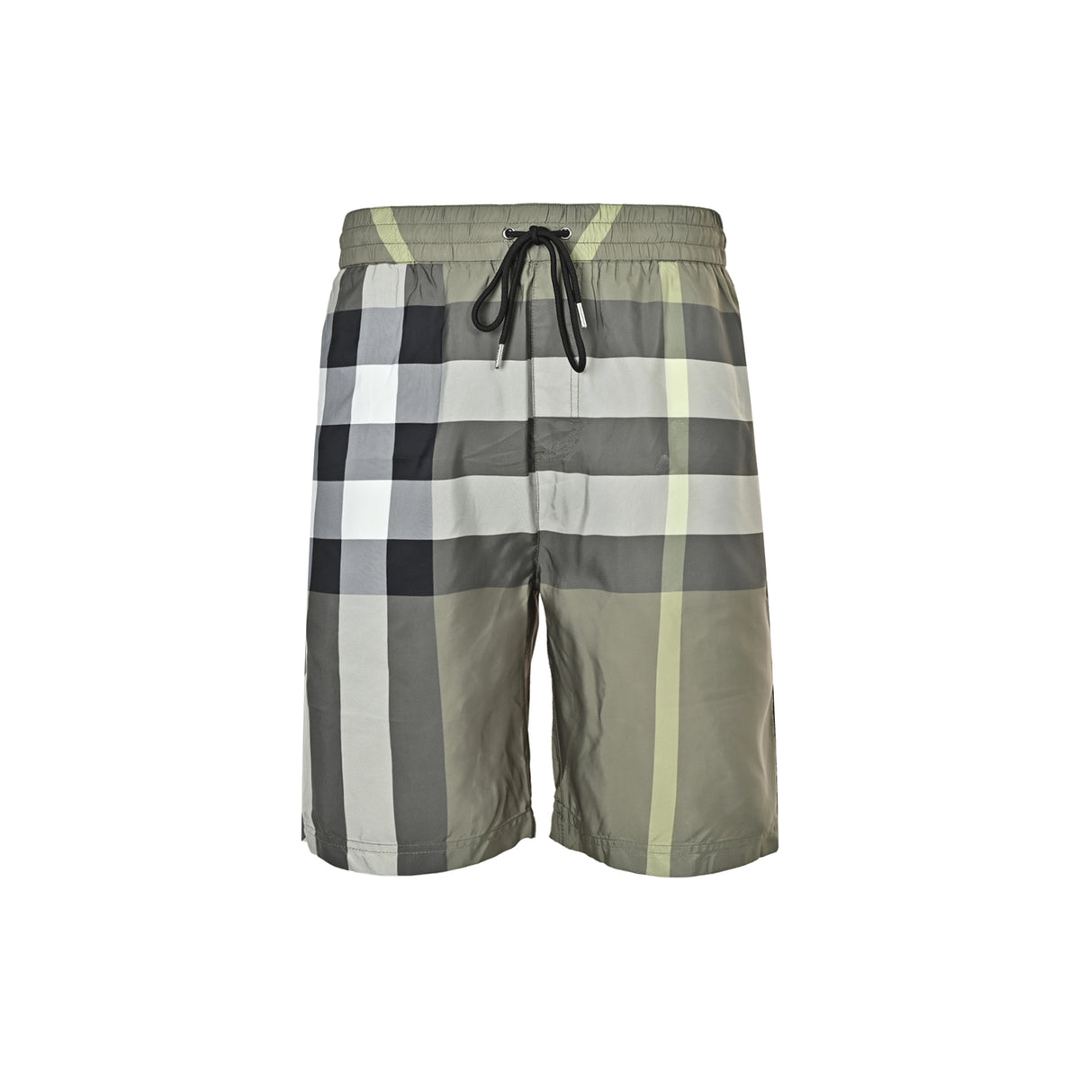Burberry plaid drawstring mesh lined beach shorts