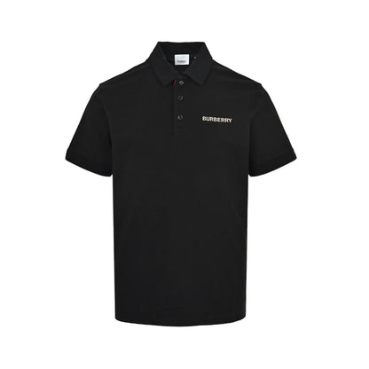 Burberry Polo short sleeves with letter embroidery on the chest