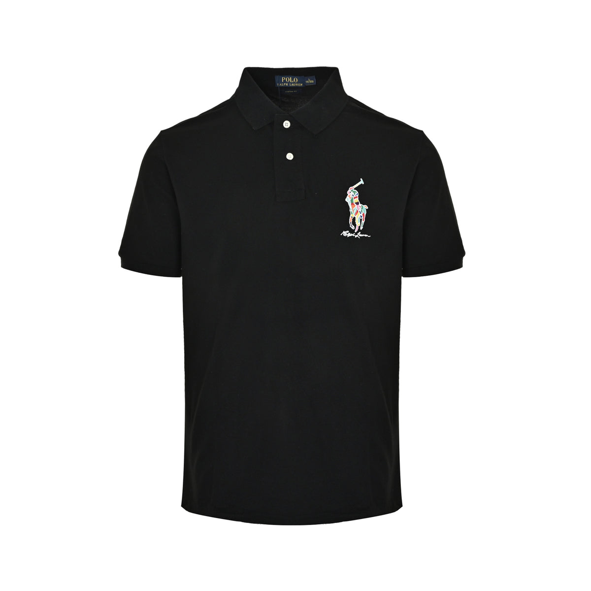 Ralph Lauren Hua colorful war horse embroidered Polo short sleeves