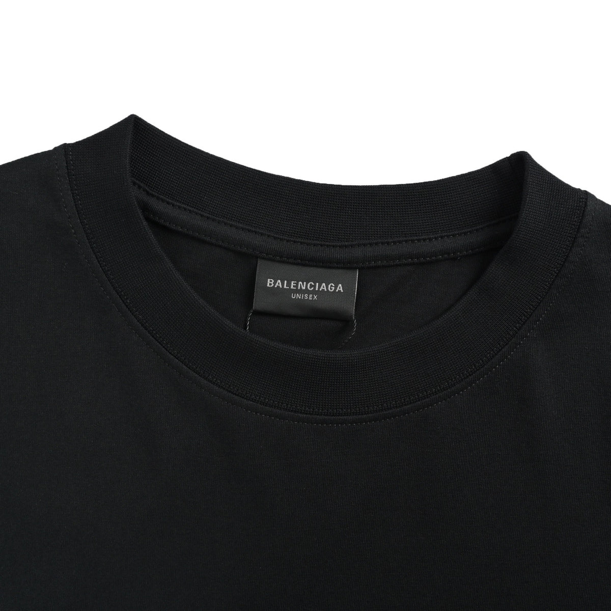 Balenciaga/Balanciaga Gothic Letter No. 18 Cracked Printed Short Sleeves