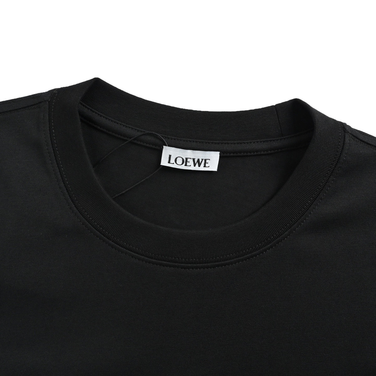 Loewe/Loewei colorful letter logo embroidered short sleeves
