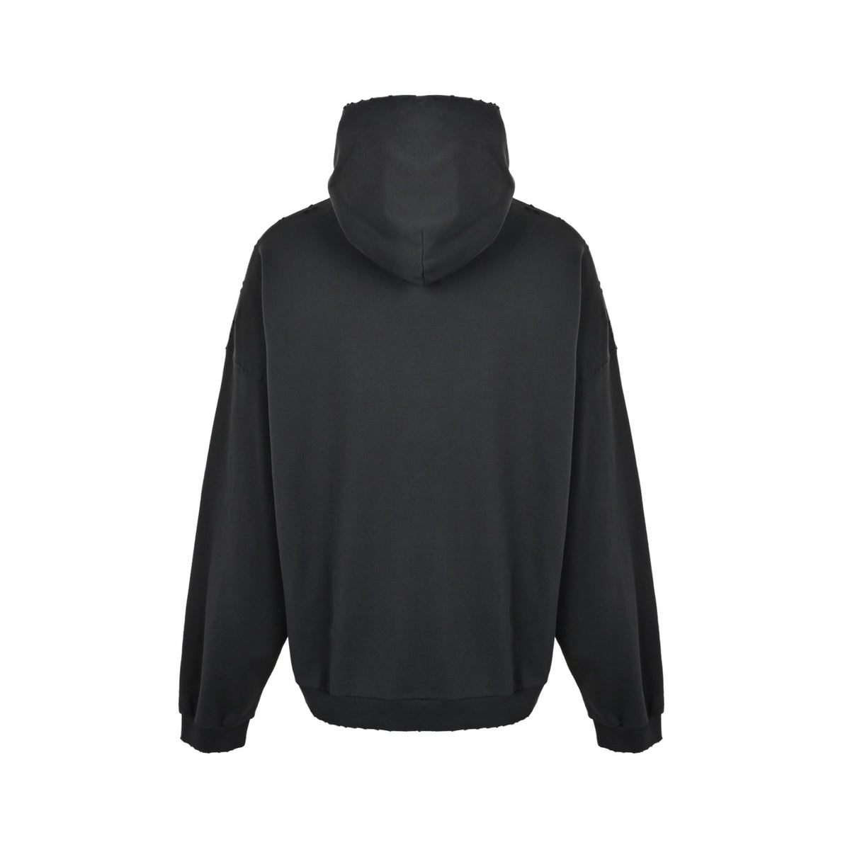 Balenciaga letter print distressed hole hooded sweatshirt