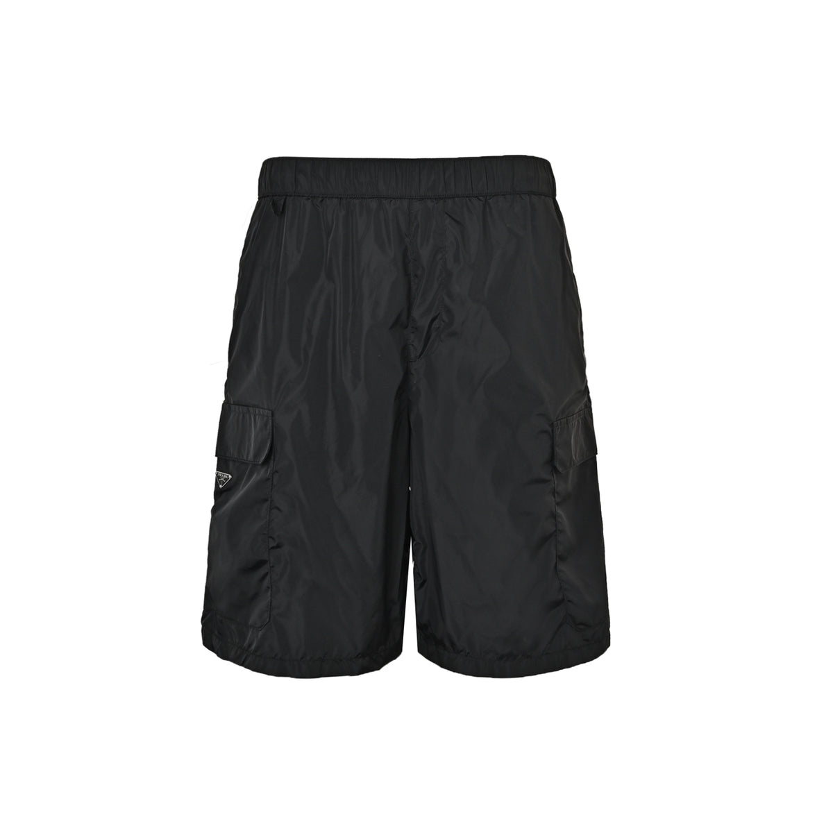 Prada 26ss triangle logo nylon cargo shorts