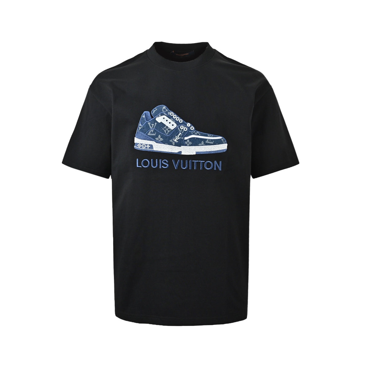 Louis Vuitton embroidered shoes embroidered short sleeves