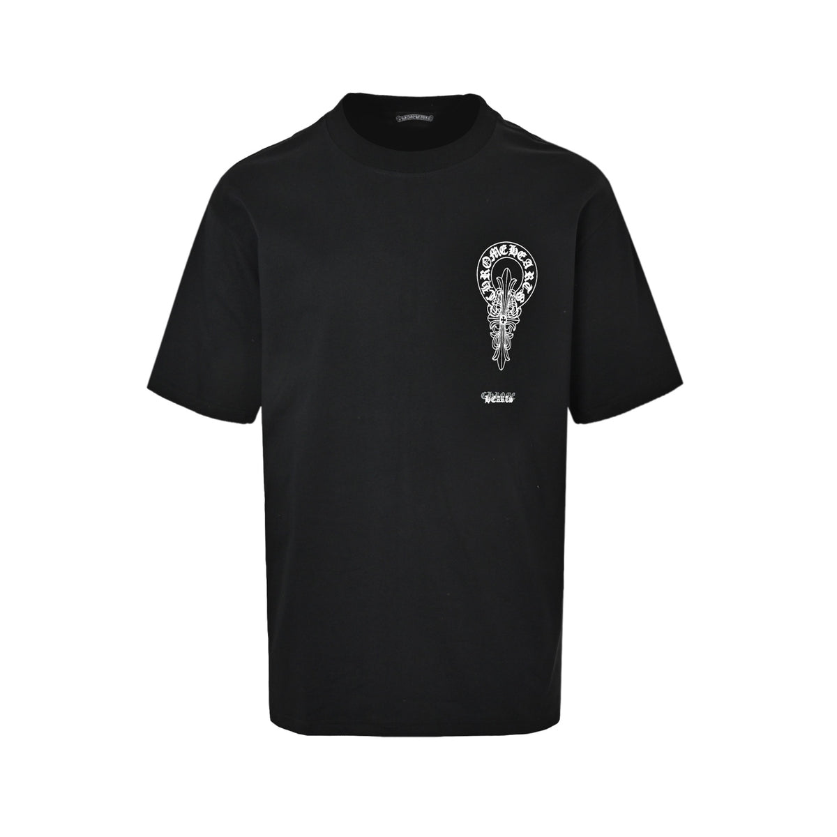 Chrome Hearts/Chrome Heart Overlapping Printed Short Sleeves