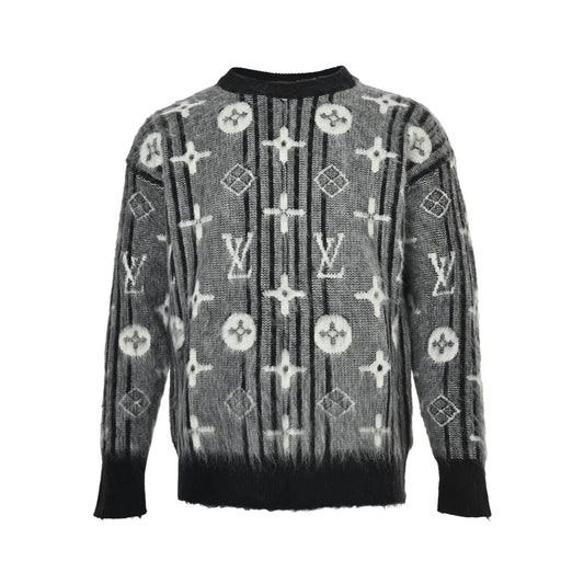 Louis Vuitton full-frame presbyopic logo mohair sweater