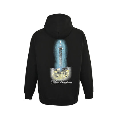 Balenciaga/Balanciaga 24Fw back lighthouse print hooded sweatshirt