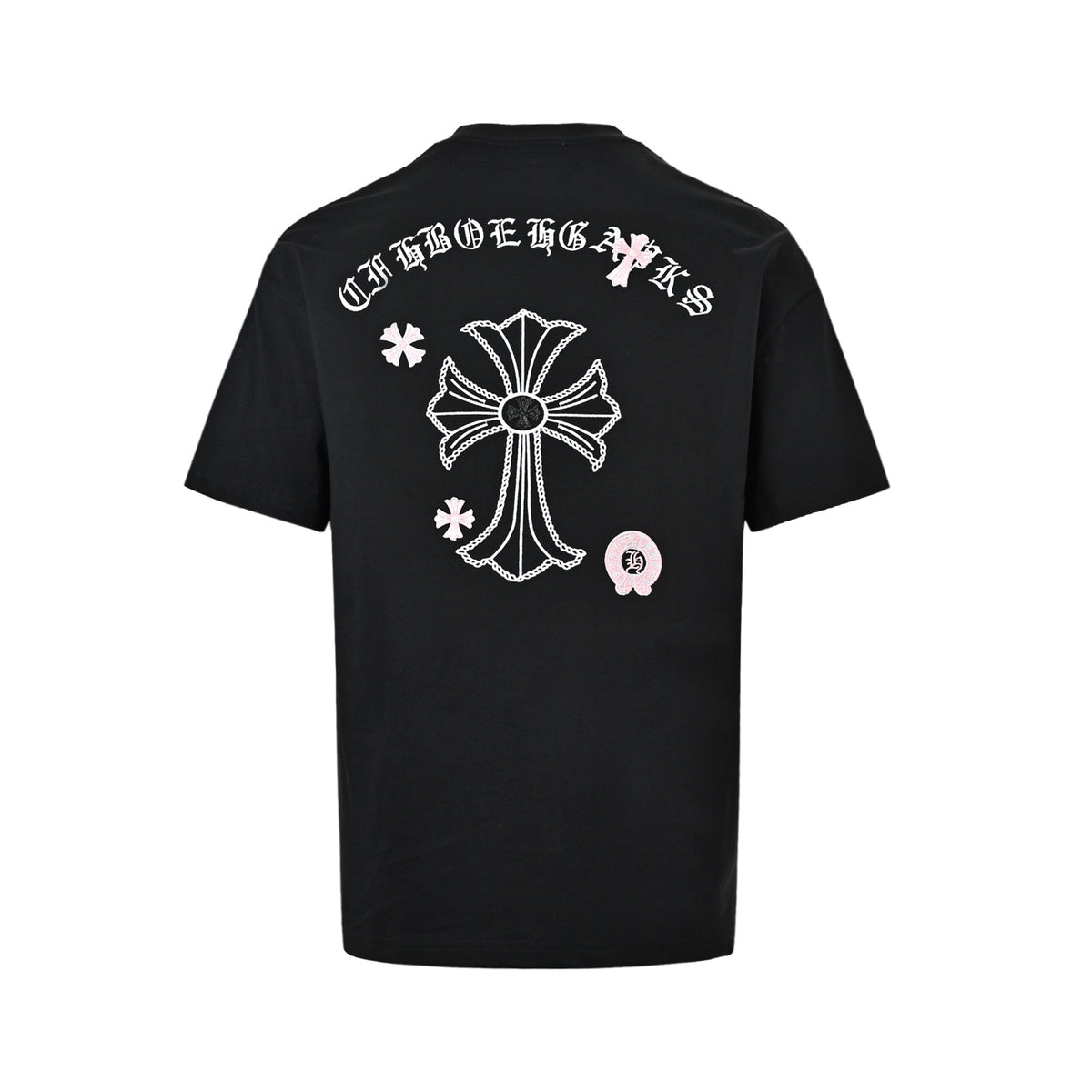 Chrome Hearts/Chrome Heart 26ss Sanskrit cross embroidered short sleeves