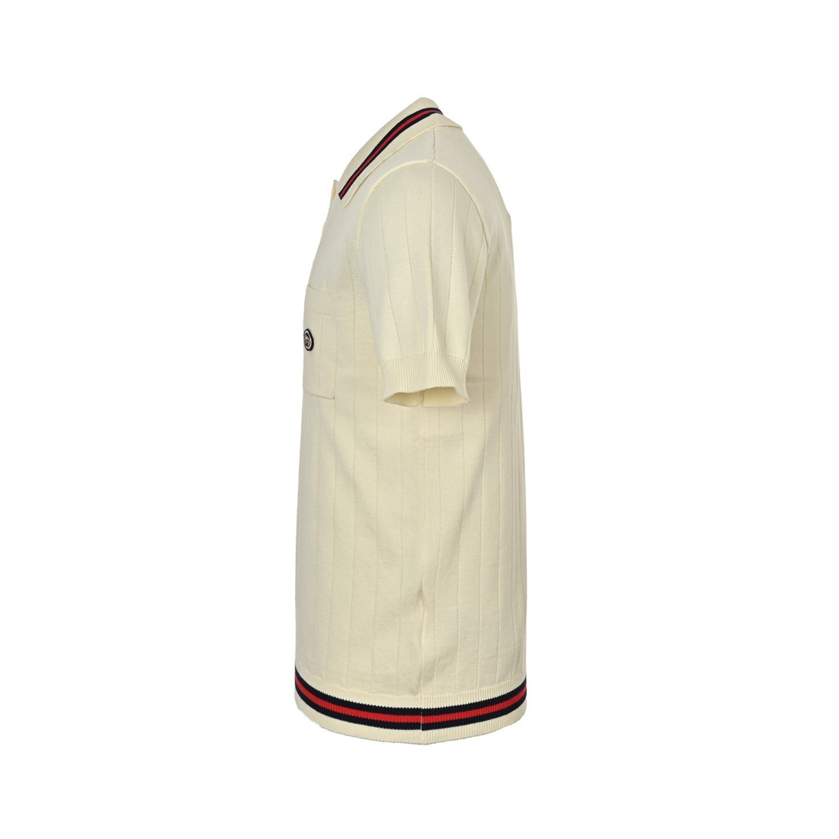 Gucci 25ss pocket embroidered knitted Polo short sleeves