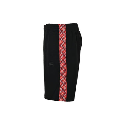 Burberry red plaid web shorts