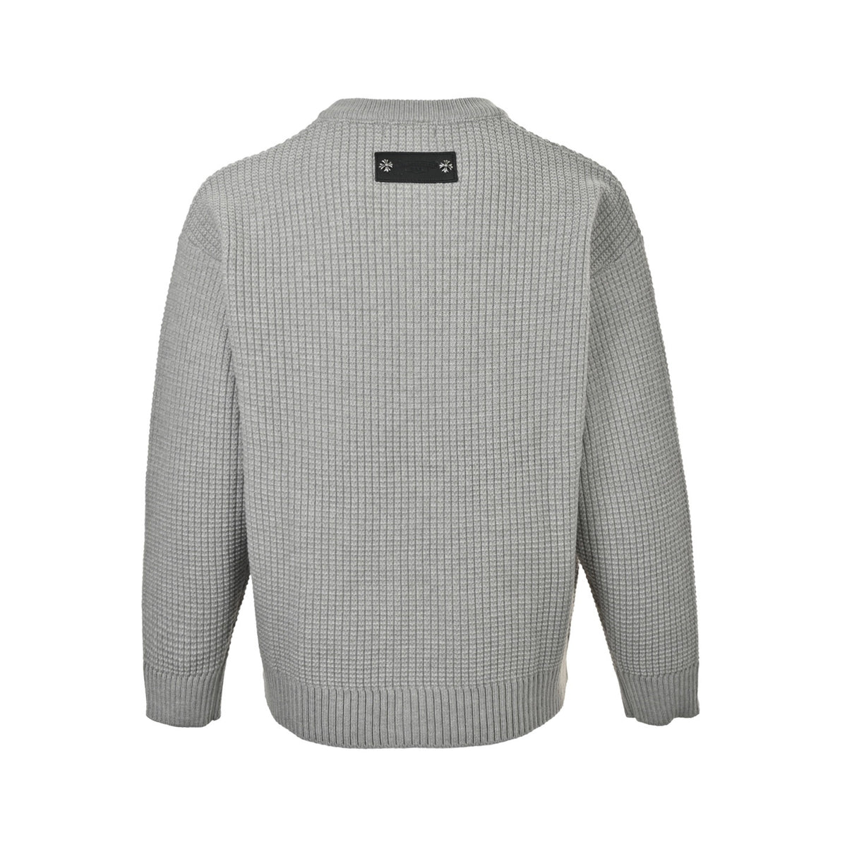Chrome Hearts pin patch leather label knitted cardigan sweater