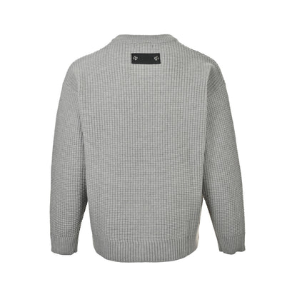 Chrome Hearts pin patch leather label knitted cardigan sweater