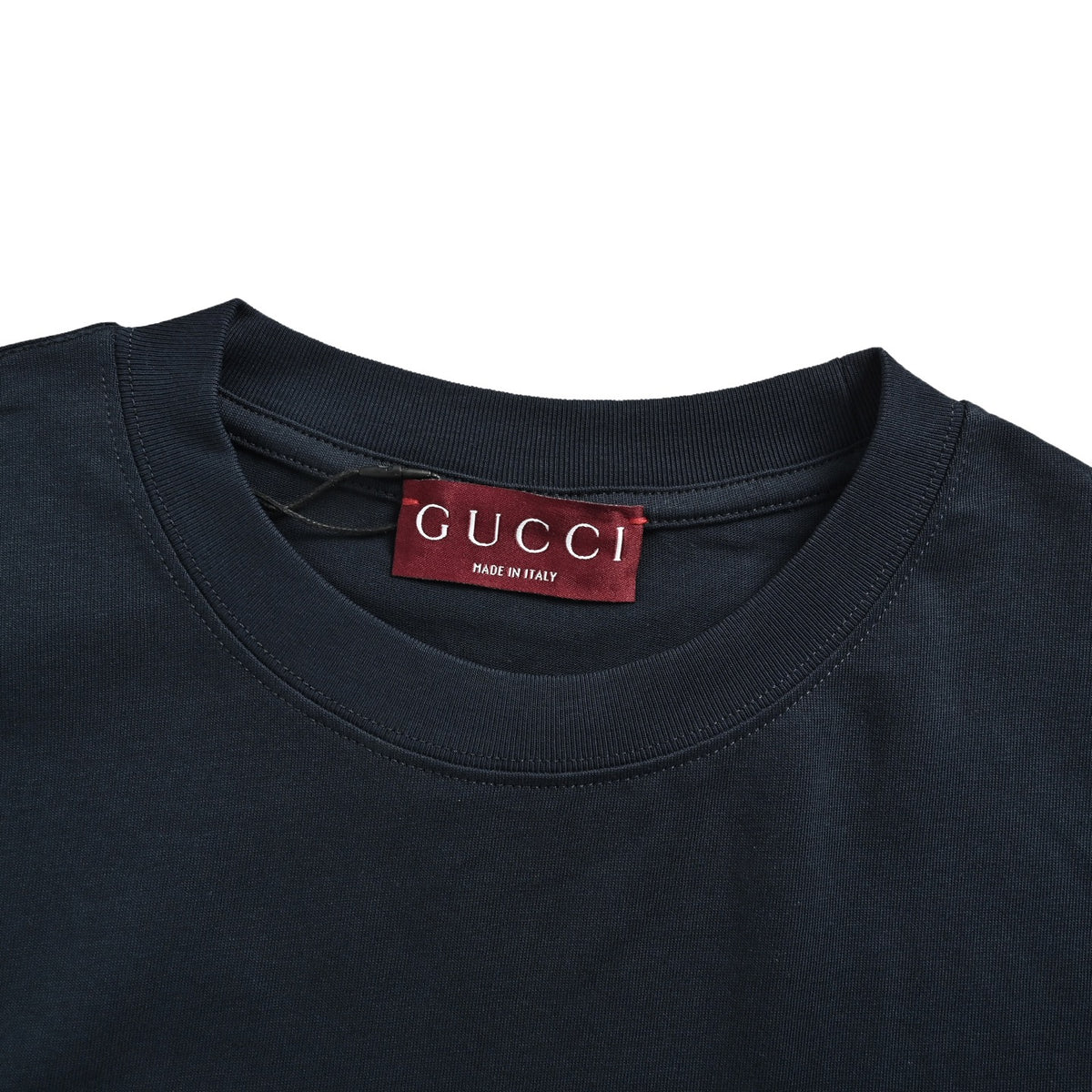 Gucci red and green square double G interlocking printed short sleeves