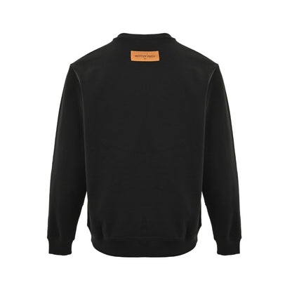 Louis Vuitton 25Fw tassel presbyopic letter embroidered round neck sweatshirt