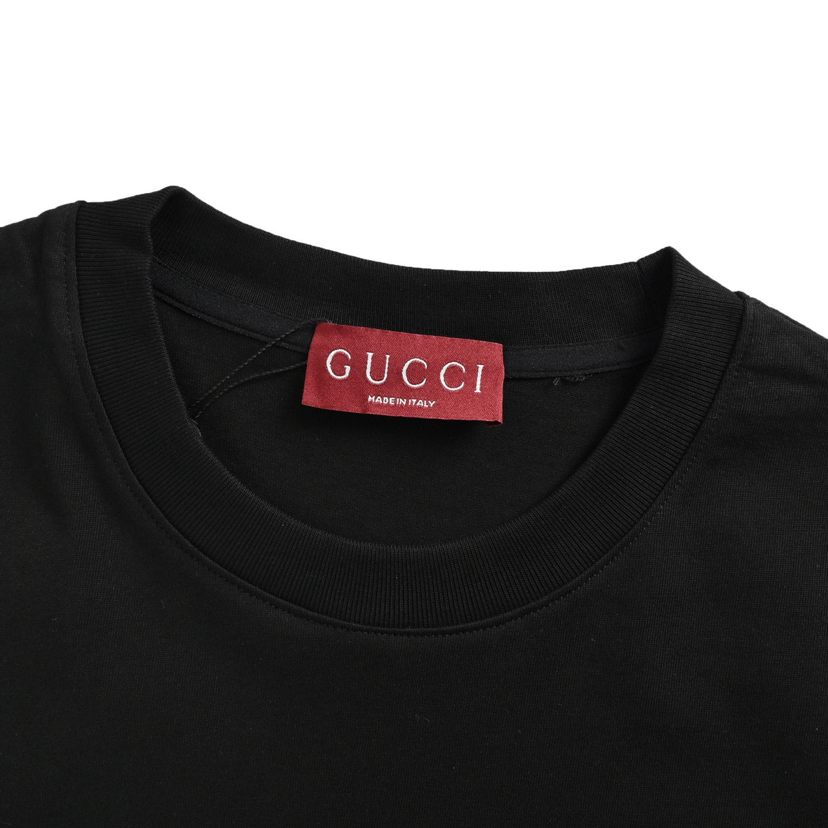 Gucci 25ss chest letter badge printed short sleeves