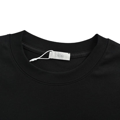 Dior short-sleeved chest logo badge embroidery