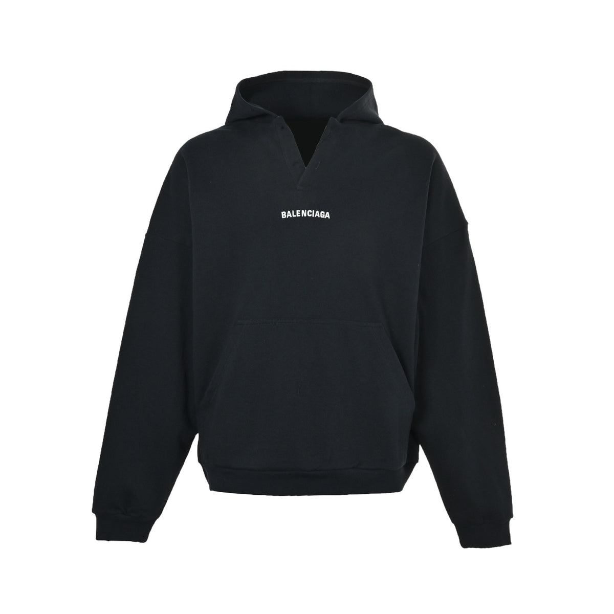 Balenciaga V-neck embroidered letter hooded sweatshirt