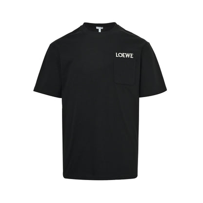 Loewe/Loewewe 26ss pocket embroidered logo short sleeves