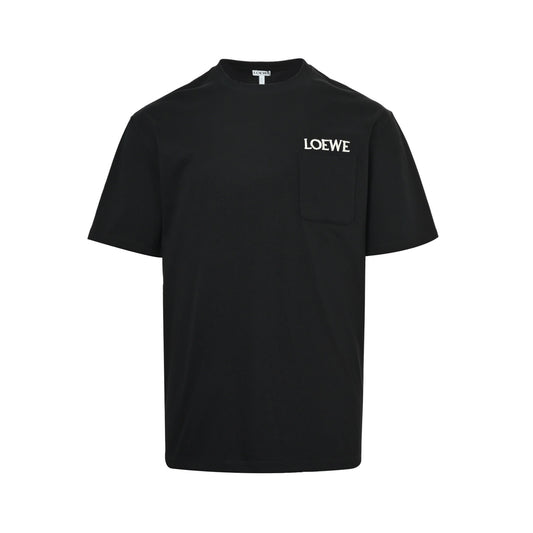 Loewe/Loewewe 26ss pocket embroidered logo short sleeves