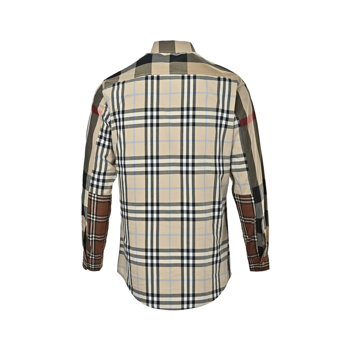 Burberry plaid stitching classic element shirt