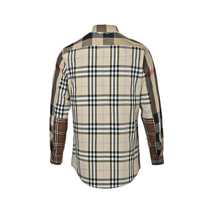 Burberry plaid stitching classic element shirt