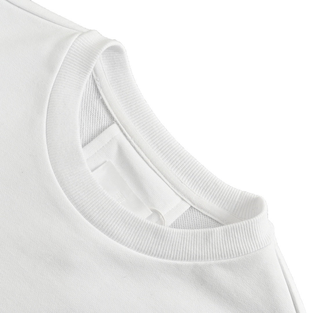 GIVENCHY 23Fw towel embroidered letter logo round neck sweatshirt