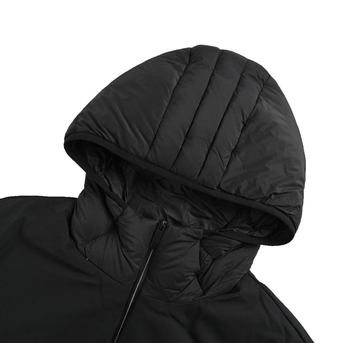 Moncle/Meng Mouth 25Fw patchwork hooded down jacket