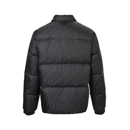 Dior 25Fw new fabric old flower jacquard lapel down jacket