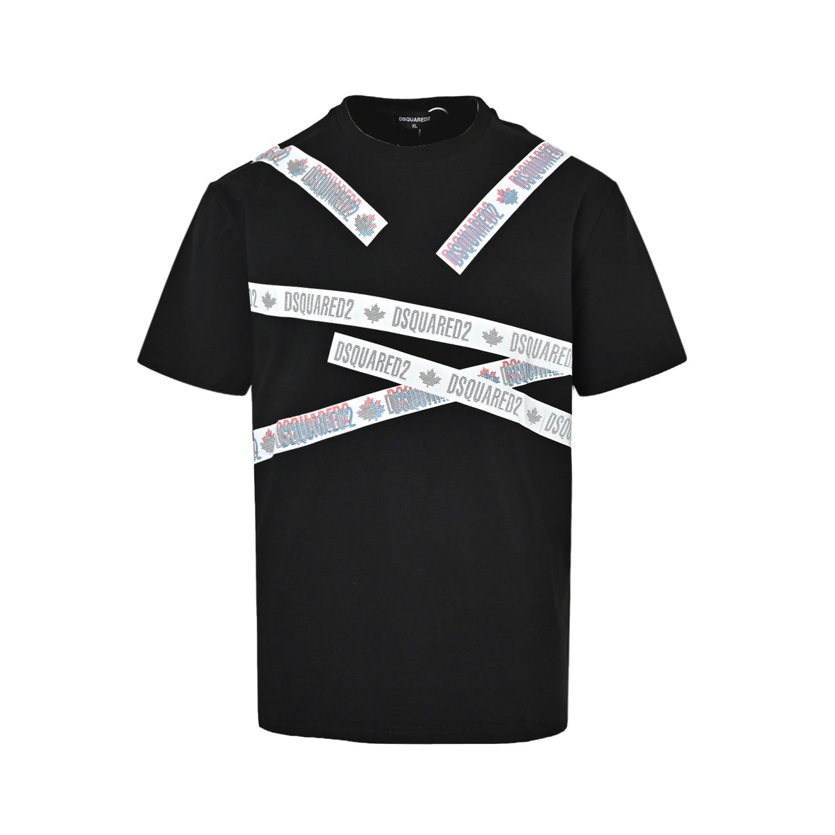 Dsquared2 cross webbing all over printed logo short sleeves