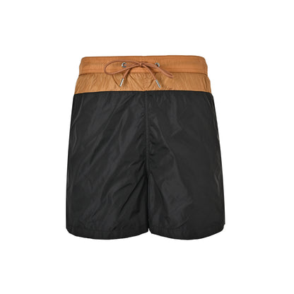 Moncler/Mask color block woven beach shorts