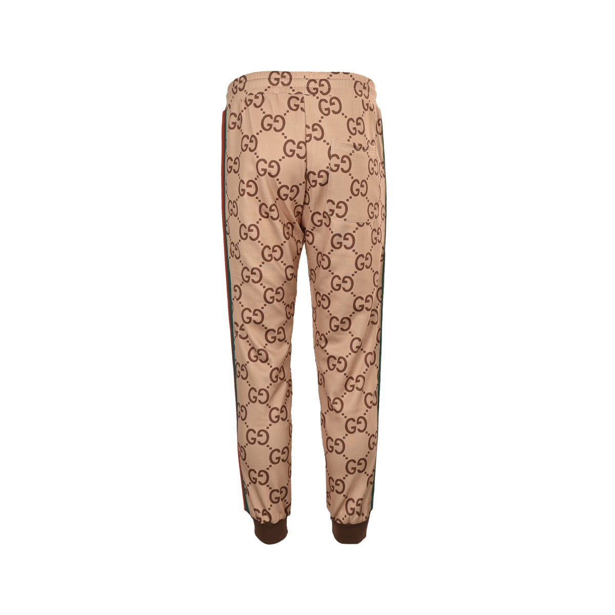 Gucci 25Fw all-over printed GG red and green webbing suit trousers