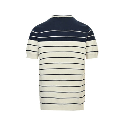 Gucci 25ss striped knitted Polo short sleeves