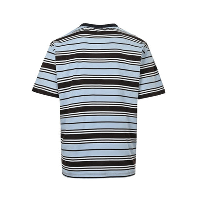 Prada blue striped pocket short sleeves