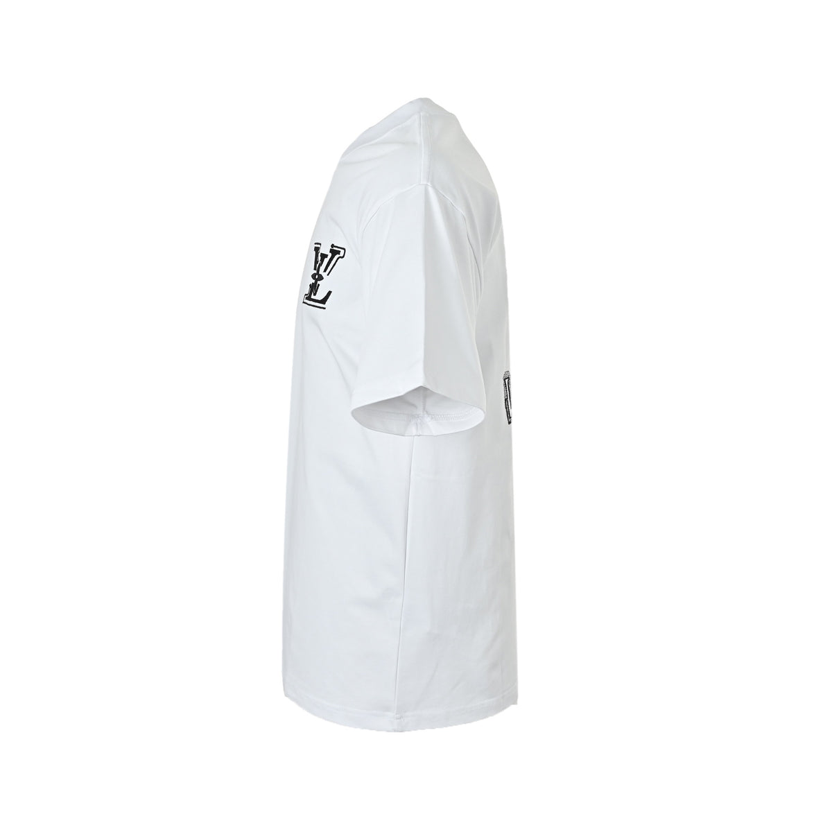 Louis Vuitton 26ss short sleeves with front and rear letter logo embroidery