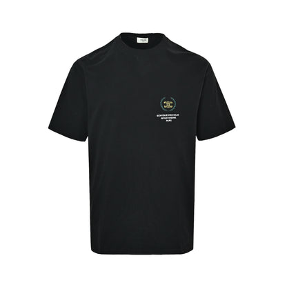 Celine wheat ear embroidery logo short sleeves