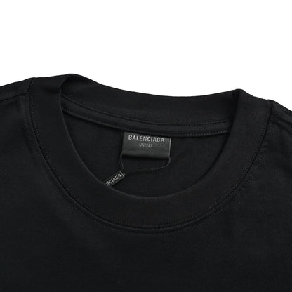 Balenciaga HBO joint rose wine bottle printed short sleeves