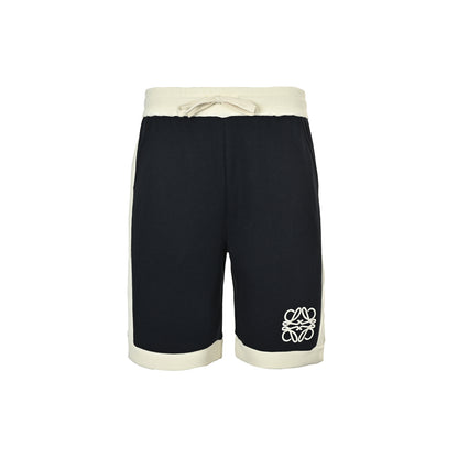 Loewe/Luoyiwei contrast waffle embroidered logo shorts